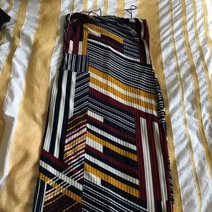 Stripped Body Con Dress